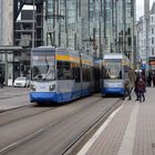 Leipziger Straßenbahn NGT6 Begegnungsverkehr