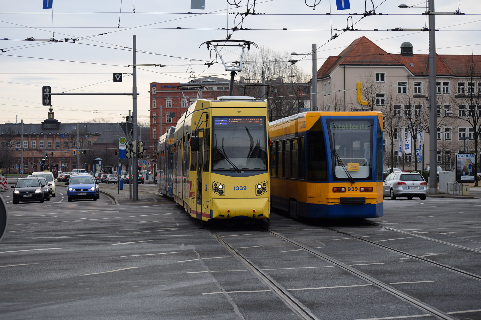 Leipziger Straßenbahn NGT6 und NB4