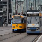 Leipziger Straßenbahn NGT8 und T4DM1 #1132 u. #2175