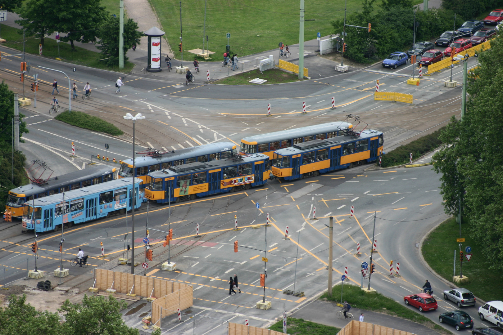 Leipziger Straßenbahn Zwei Tatratypen