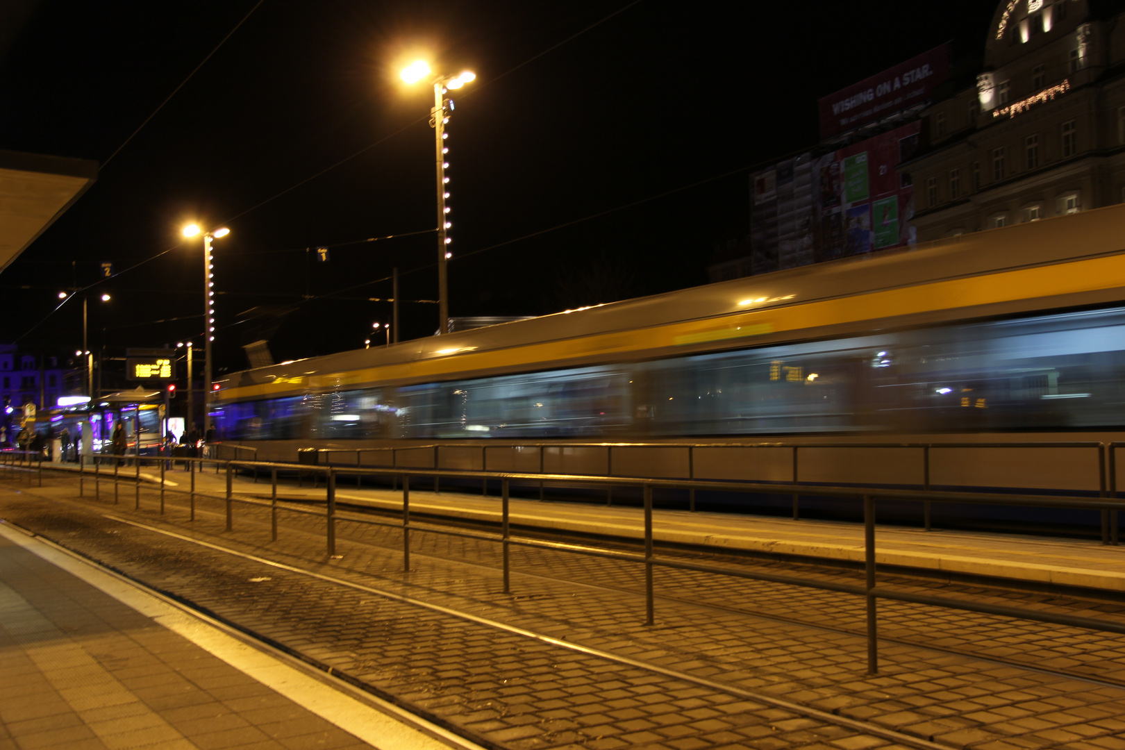 Leipziger Tram bei Nacht