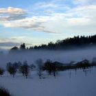 Leise schleicht der Nebel ins Tal