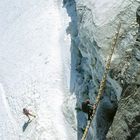 Leiter am Gletscher