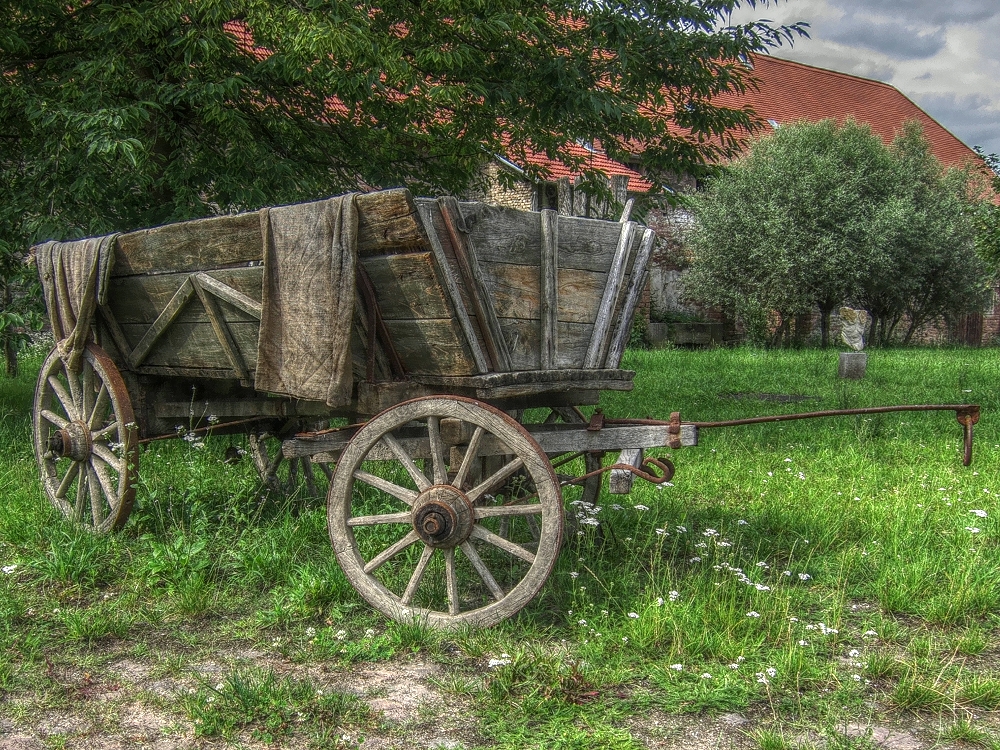 Leiterwagen am Hof Guntershausen