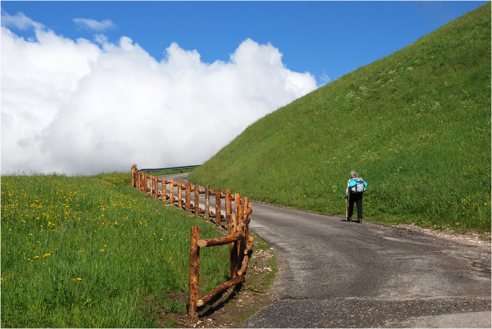 Leitplanken-Versuchsstrecke in Südtirol