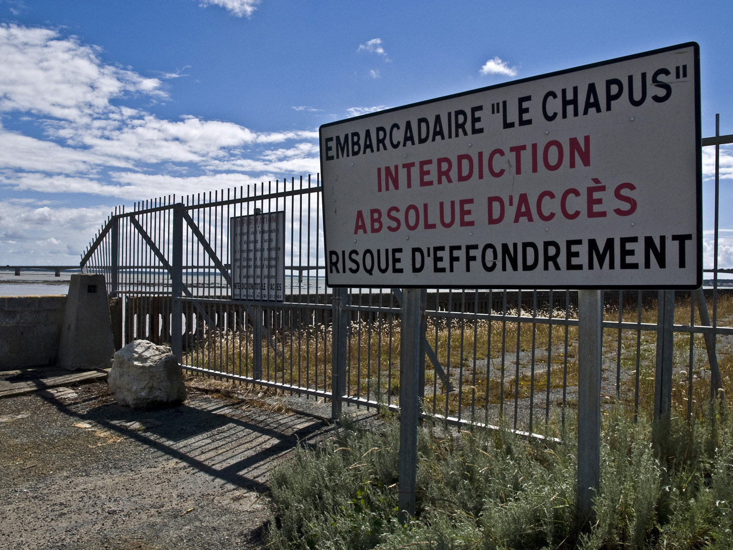 L’embarcadère du bac reliant la côte à l’Île d’Oléron…