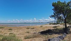  L’embouchure et le pont de la Seudre entre Marennes et La Tremblade (Charente-Maritime)