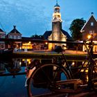 Lemmer, Holland, Stadthafen, blaue Stunde