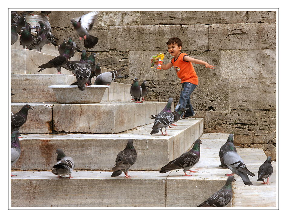 L'enfant aux pigeons.