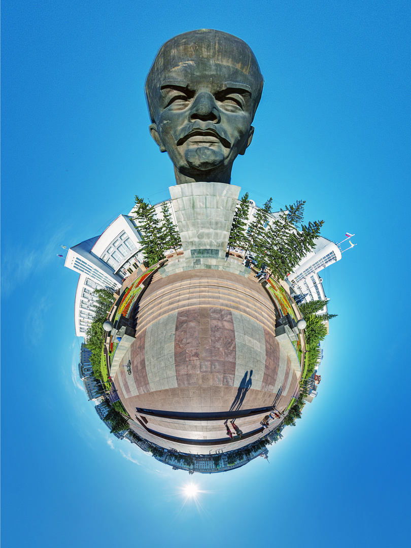 Lenin Denkmal in Ulan Ude (Russland - Siberien - Burjatien)