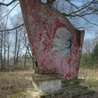 Lenin memorial at an abandonded Soviet military air base