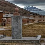 Leninplatz in Pyramiden