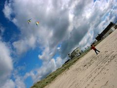 Lenkdrachen am Strand