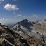 ... Lenkstein (3.237m) mit Blick auf Hochgall (3.436) und Schneebiger Nock (3.358m) ...