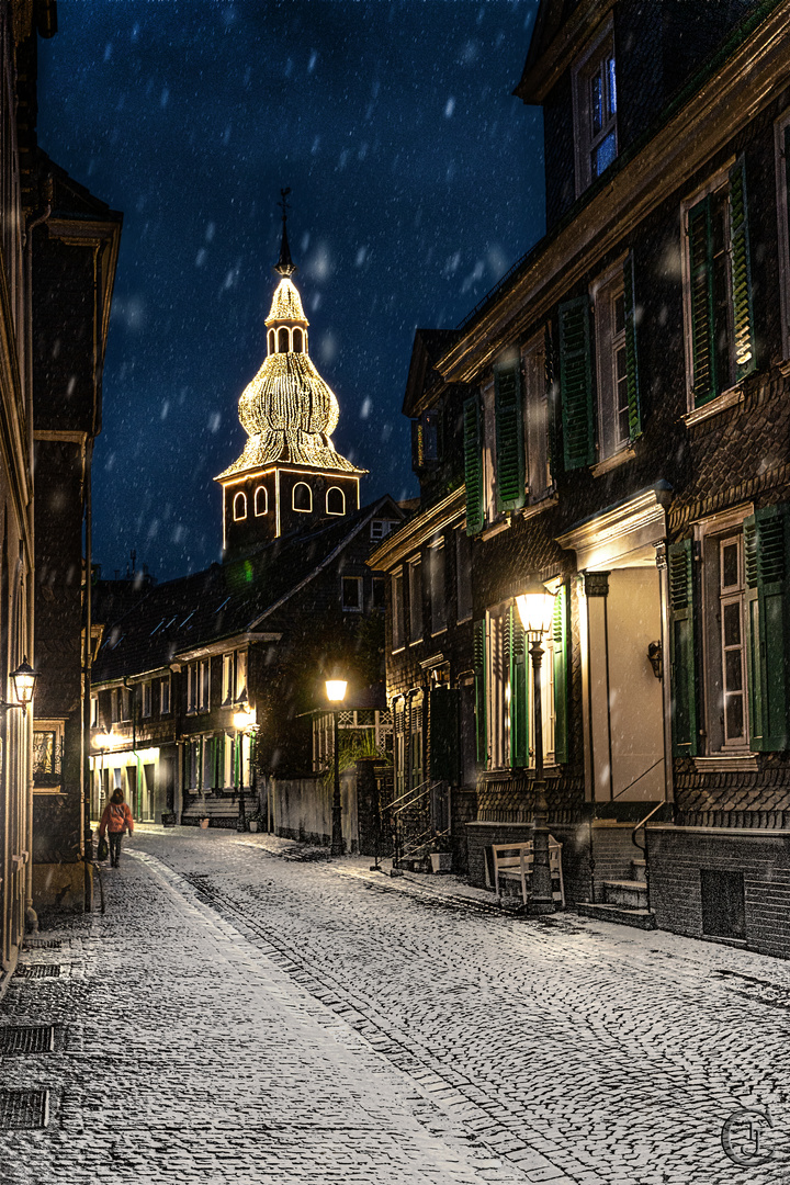 Lennep, der Stadtteil von Remscheid mit einem ganz besonderen Charme, nicht nur im Winter ...