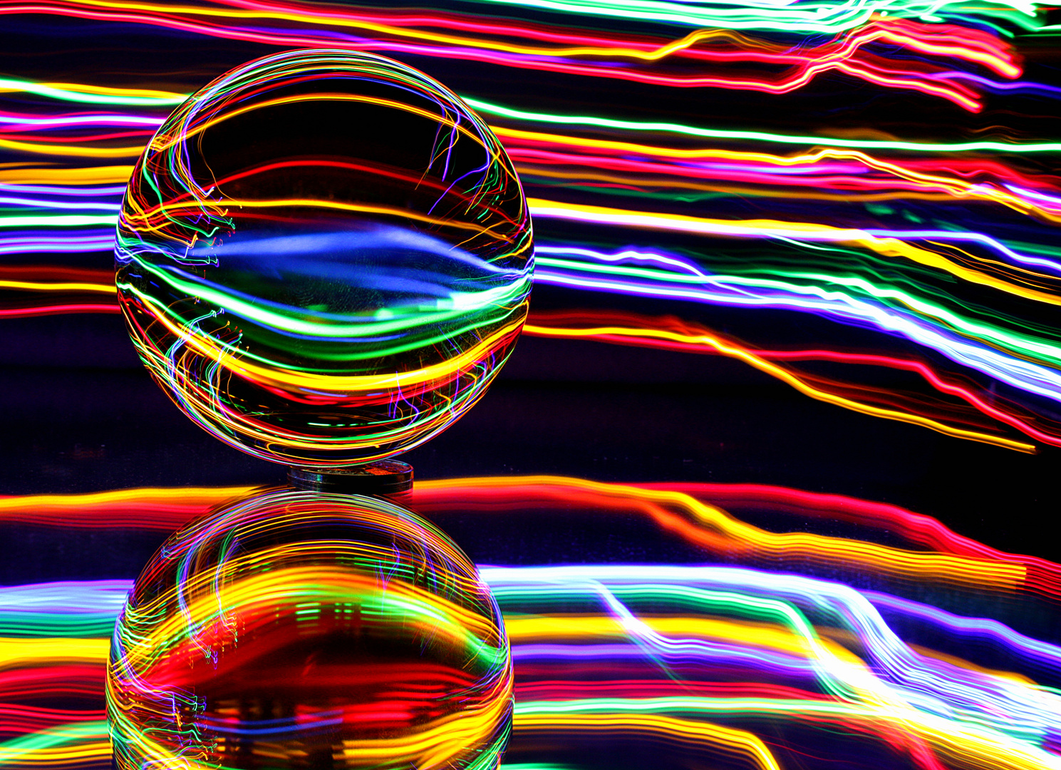 lens ball meets light painting.