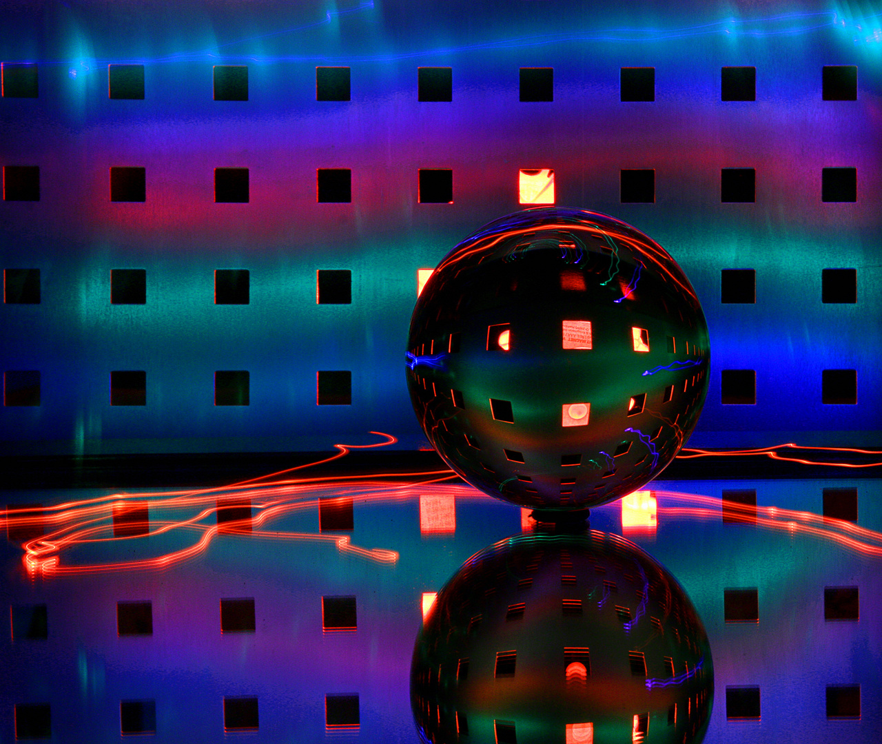 lens ball meets light painting