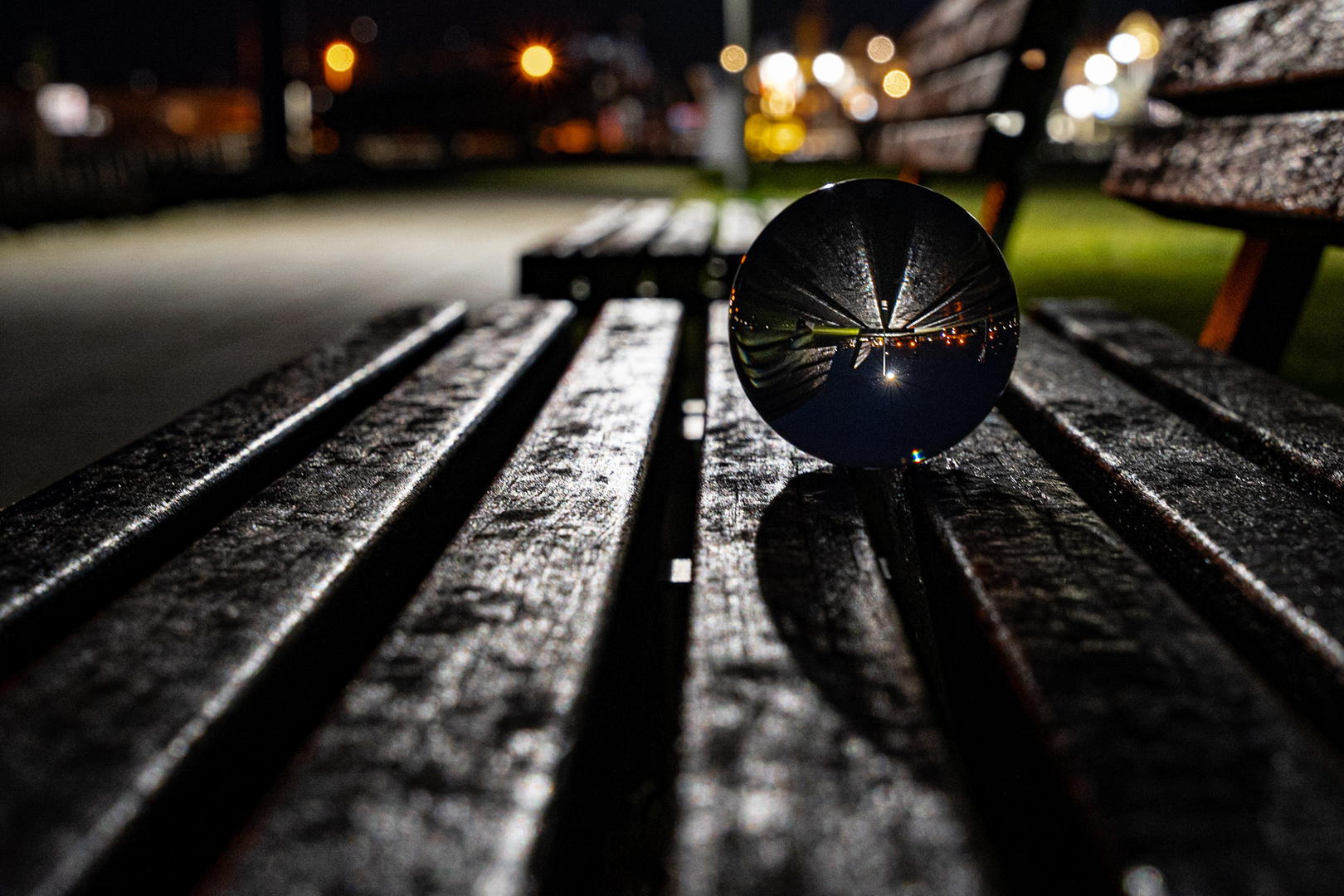 Lensball by Night 