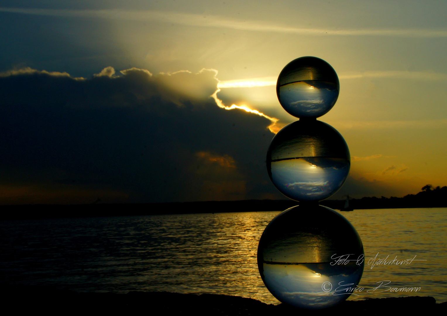 Lensball-Kugeln am Ammersee