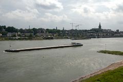 Lent - View on Nijmegen seen from bridge over the river Waal