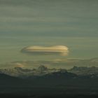 lenticulaires sur un des pics du mont-blanc