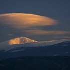 Lenticularis-Wolke über Schneekoppe