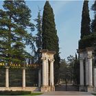 L’entrée de l’Hôtel Villa Cortine à Sirmione