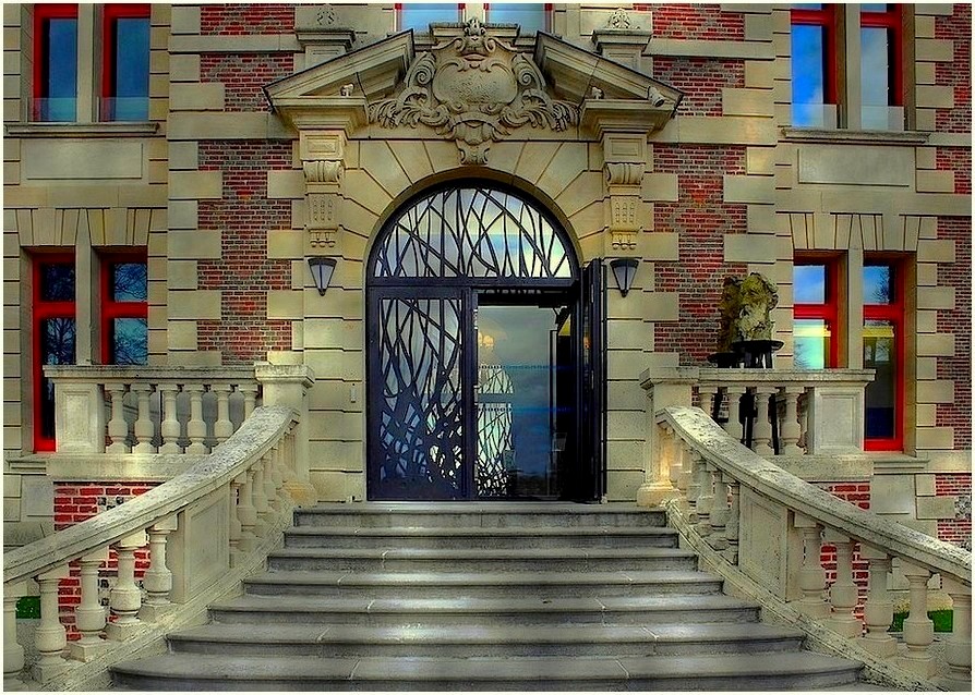 L'entrée du château précédent