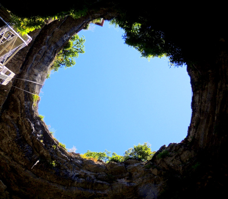 L'entrée du gouffre de Padirac