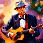 Leonard Cohen sings