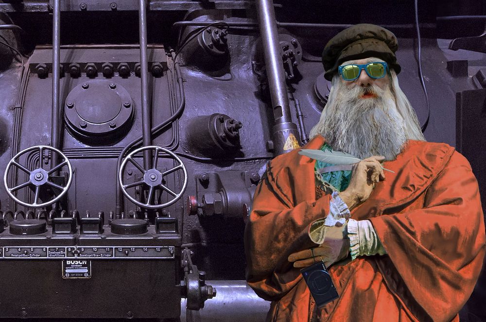 Leonardo da Vinci, näher Foto & Bild | composing, digiart ...