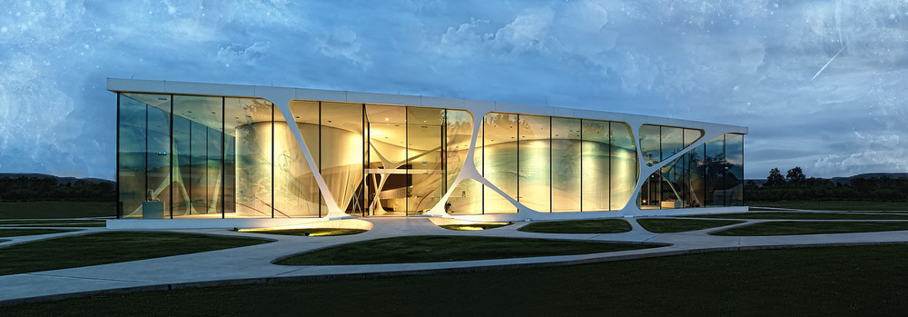 Leonardo Glass Cube In Bad Driburg Foto Bild Architektur Panorama Motive Bilder Auf Fotocommunity