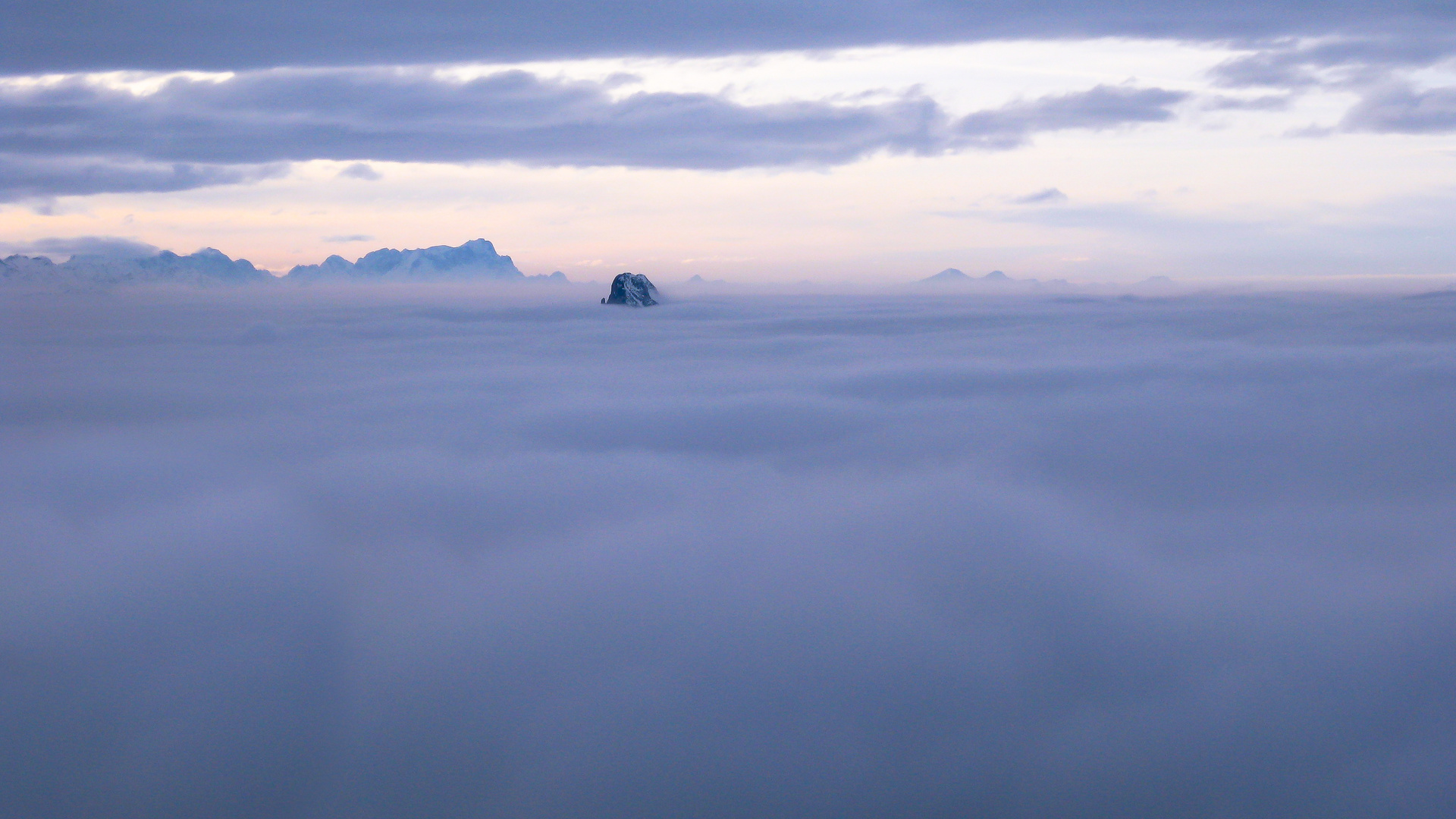 Leonhardstein in Wolken