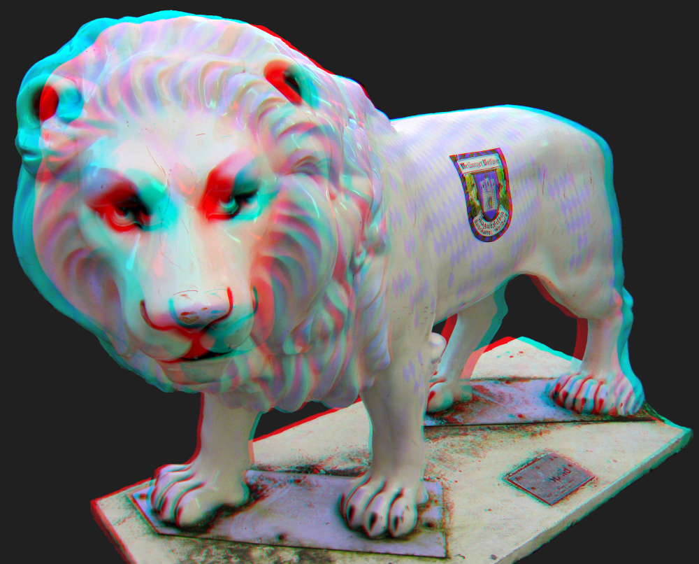 Leopold der Weilburger Löwe (Ein S3D Bild)