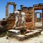 LEPTIS MAGNA : statues du gouverneur Flavius Nilus