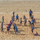 L’équipe des bleus sur la plage  de Capbreton