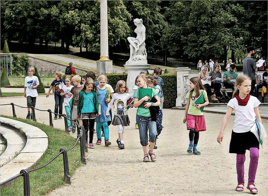 Lernen im Freien (Fortsetzung nächstes Billd)