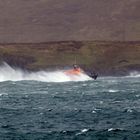 Lerwick Lifeboat Leaving Harbour