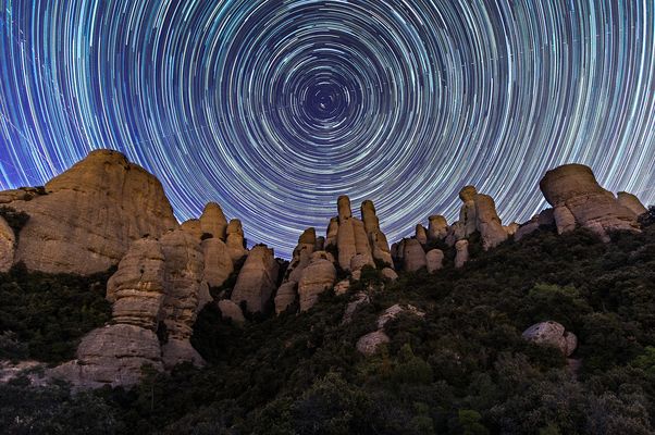 Les Agulles. Montserrat mountain.