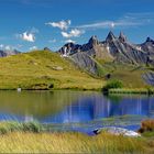 les aiguilles d arves vues du lac guichard 