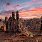 Les aiguilles de Monument Valley