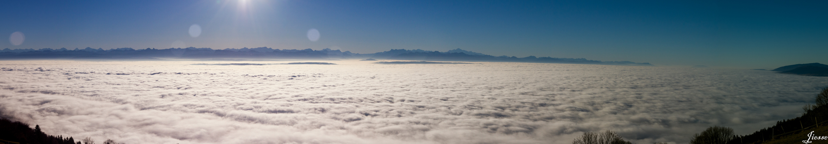 les Alpes depuis le Balcon du Jura