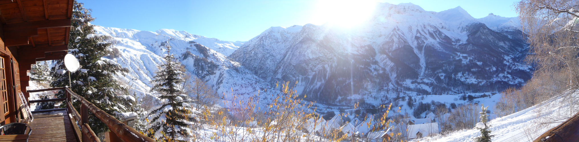 les alpes vu du chalet d'orcieres