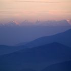 les alpes vu du grand Ventron