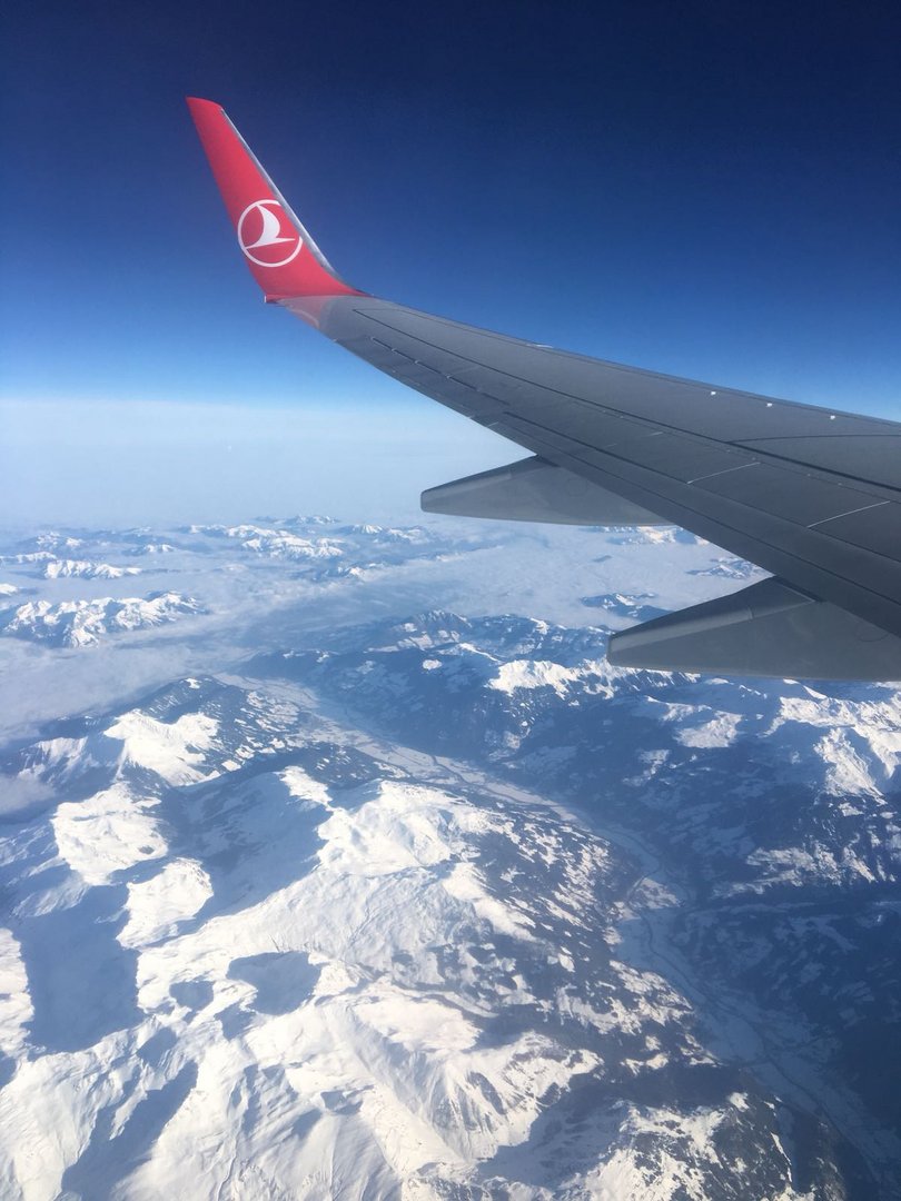 Les Alpes vue d'avion 