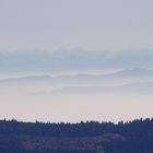 les alpes vue du honeck(vosges)