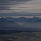 Les Alpes vus depuis le Saleve