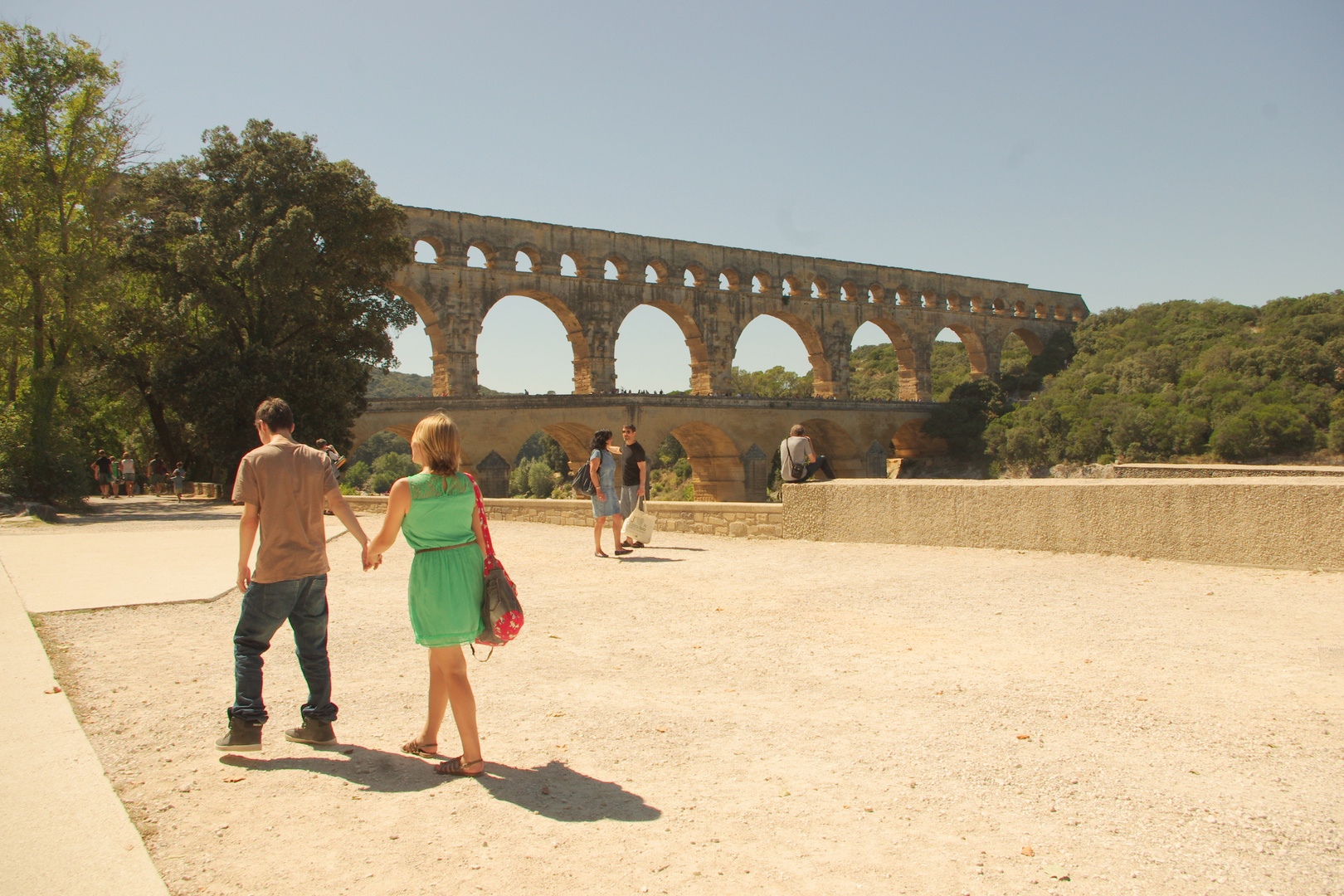 Les amoureux du Pont du Gard