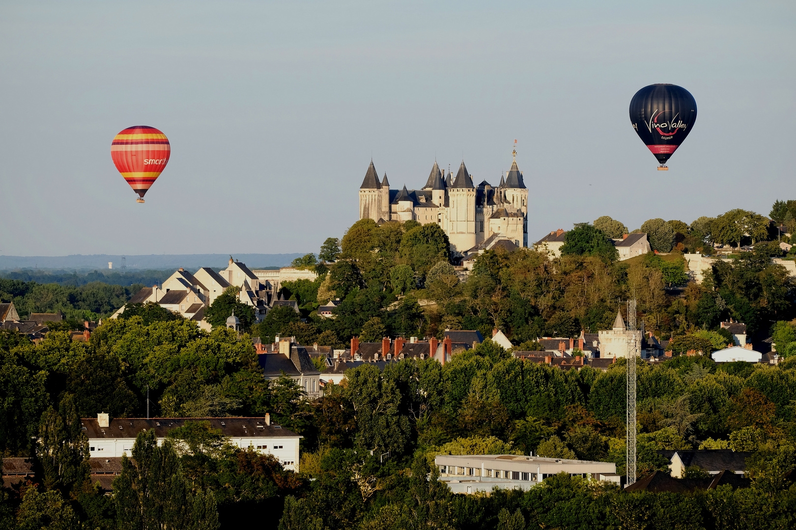 les ballons sur  Saumur