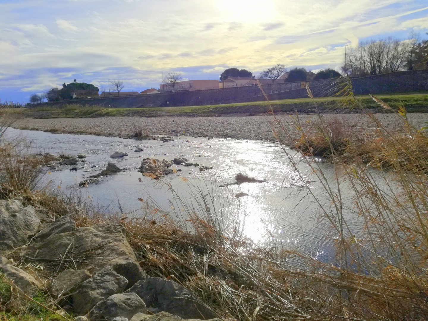 Les berges du Gardon d'Alès ....